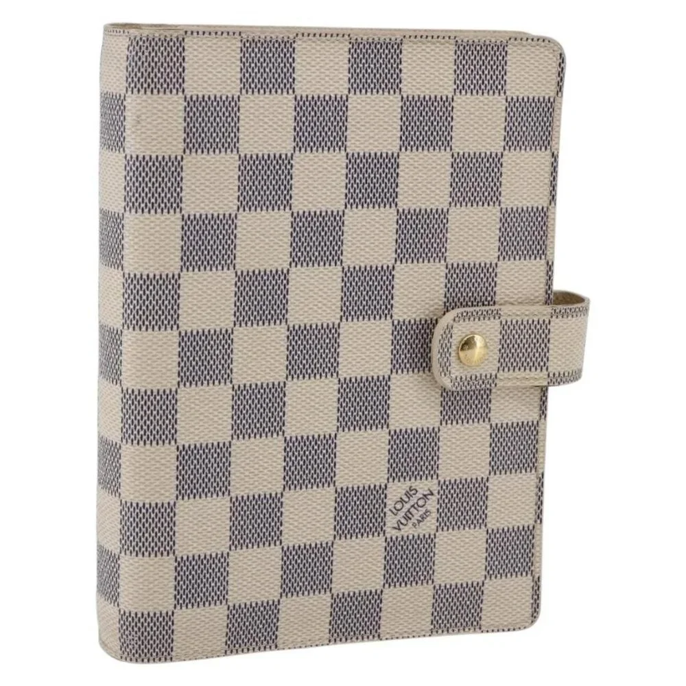 LOUIS VUITTON Damier Azur Agenda MM Day Planner Cover